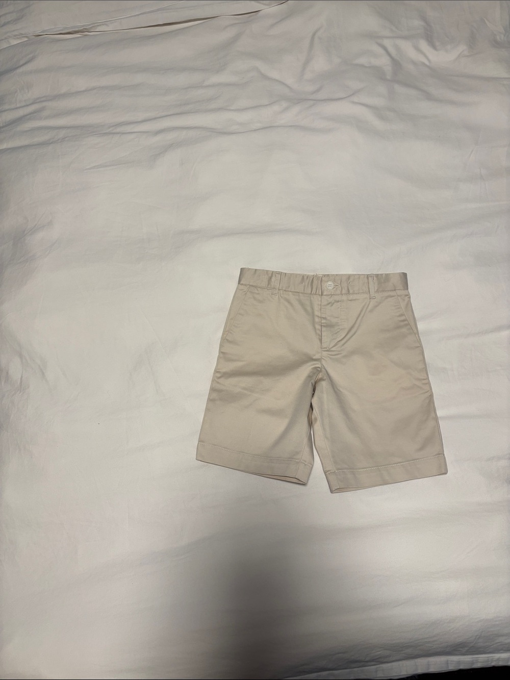 Jacadi Boys' Flat Front Chino Shorts in Light Beige